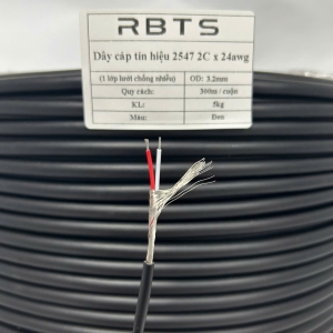 Cáp tín hiệu điều khiển có 1 lớp chống nhiễu 2547 2C24AWG - RBTS