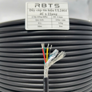Cáp tín hiệu điều khiển có 2 lớp chống nhiễu UL2464 4C22AWG – RBTS